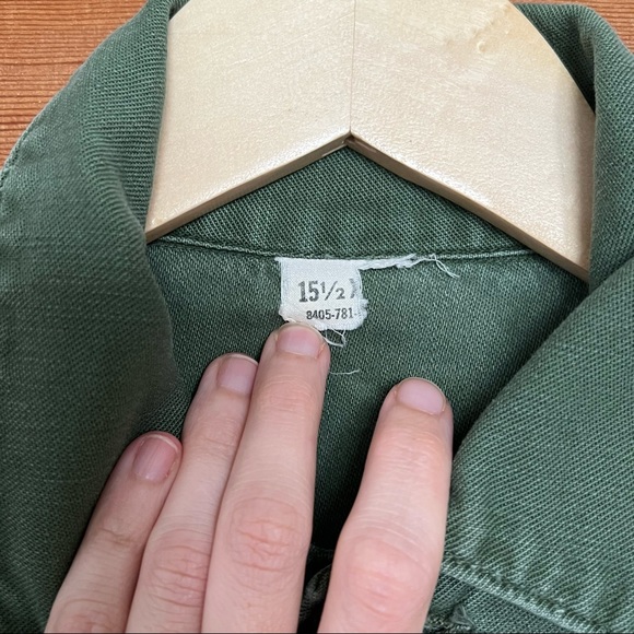 Vintage OG 107 sateen army shirt - Picture 4 of 6
